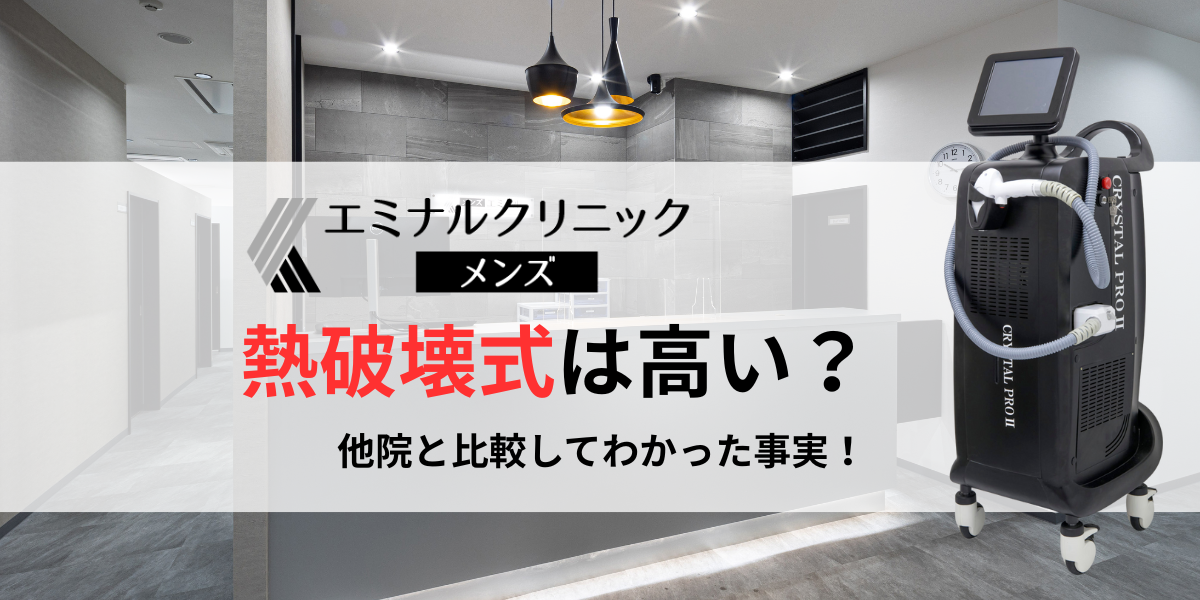 メンズエミナルの熱破壊式 高い